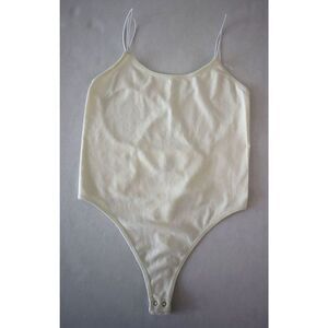Intimately x Free People Women's Sz XS White Nylon Blend Thong Bodysuit $68